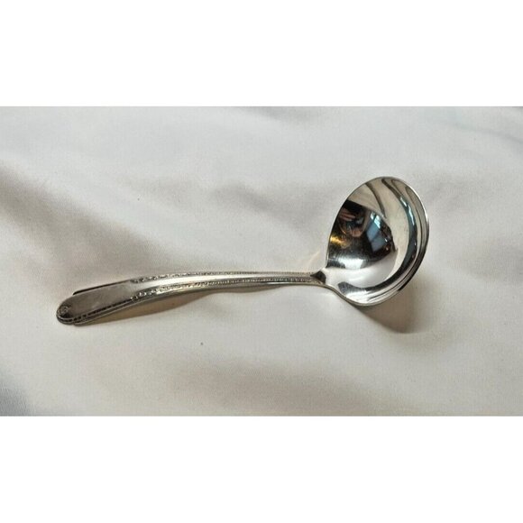 Vintage CVR1 by Cavalier Silverplate Gravy Ladle Spoon 6 1/4 Inch Long - Picture 5 of 8